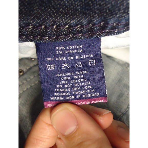 Vigoss The Dublin Capris Juniors 5x21" Low Rise Med Wash Stretch Heavy Stitching - Picture 6 of 10